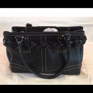 Coach Hamptons Braided  leather Bag.